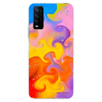 Picasee silikonski prozorni ovitek za Vivo Y11s - Bubbles