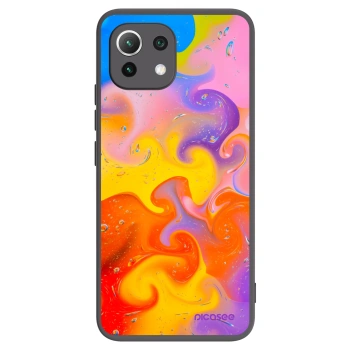 Picasee silikonski črni ovitek za Xiaomi 11 Lite 5G NE - Bubbles