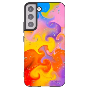 Picasee silikonski črni ovitek za Samsung Galaxy S22+ 5G - Bubbles