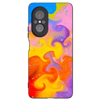 Picasee silikonski črni ovitek za Huawei Nova 9 SE - Bubbles