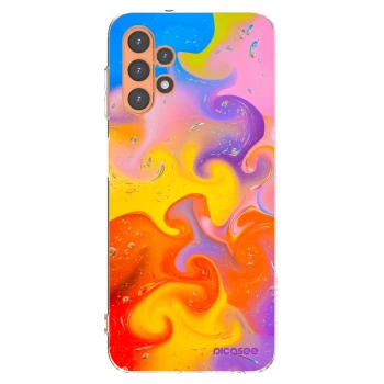 Picasee silikonski prozorni ovitek za Samsung Galaxy A13 4G A135 - Bubbles