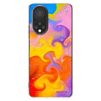 Picasee silikonski prozorni ovitek za Honor X7 - Bubbles