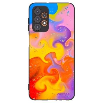 Picasee silikonski črni ovitek za Samsung Galaxy A23 A236B 5G - Bubbles