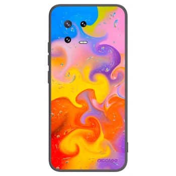 Picasee silikonski črni ovitek za Xiaomi 13 Pro - Bubbles