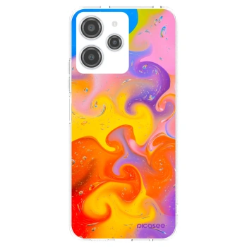 Picasee silikonski prozorni ovitek za Xiaomi Redmi 12 4G - Bubbles