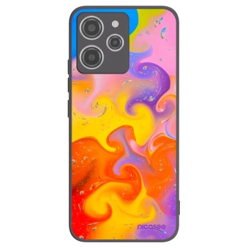 Picasee silikonski črni ovitek za Xiaomi Redmi 12 4G - Bubbles