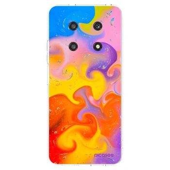Picasee silikonski prozorni ovitek za Honor Magic4 Lite 5G - Bubbles
