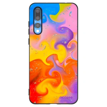 Picasee silikonski črni ovitek za Huawei P20 Pro - Bubbles