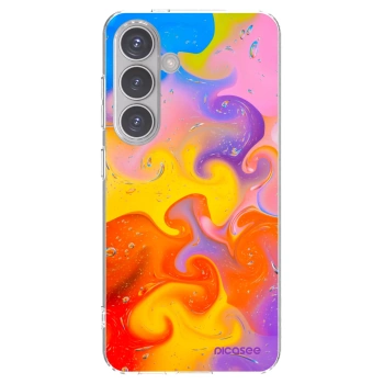 Picasee silikonski prozorni ovitek za Samsung Galaxy S24 S921B 5G - Bubbles