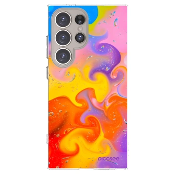 Picasee silikonski prozorni ovitek za Samsung Galaxy S24 Ultra S928B 5G - Bubbles