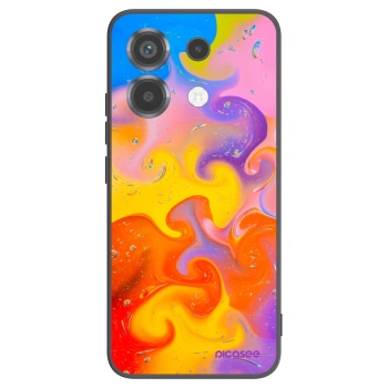 Picasee silikonski črni ovitek za Xiaomi Poco X6 - Bubbles
