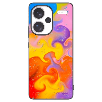 Picasee silikonski črni ovitek za Xiaomi Redmi Note 13 Pro+ 5G - Bubbles