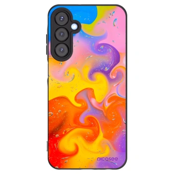 Picasee silikonski črni ovitek za Samsung Galaxy A25 A256B 5G - Bubbles