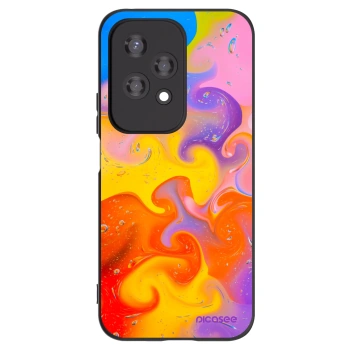 Picasee silikonski črni ovitek za Honor 200 Lite - Bubbles