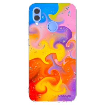 Picasee silikonski prozorni ovitek za Honor 10 Lite - Bubbles