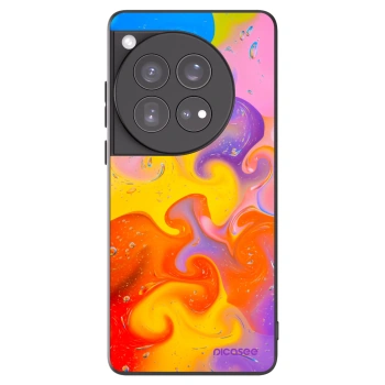 Picasee silikonski črni ovitek za OnePlus 12 5G - Bubbles