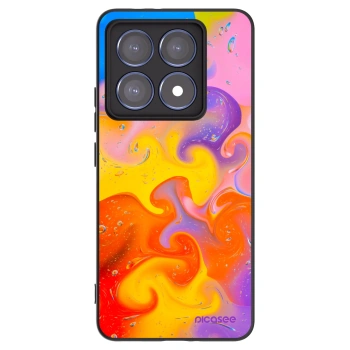 Picasee silikonski črni ovitek za Xiaomi 14T Pro - Bubbles