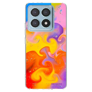 Picasee silikonski prozorni ovitek za Xiaomi 14T Pro - Bubbles