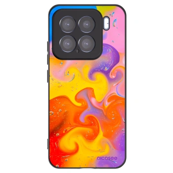 Picasee silikonski črni ovitek za Xiaomi 15 - Bubbles