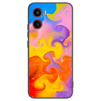 Picasee silikonski črni ovitek za Motorola Moto G05 - Bubbles