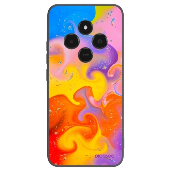 Picasee silikonski črni ovitek za Xiaomi Poco C75 - Bubbles
