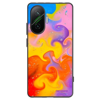 Picasee silikonski črni ovitek za Xiaomi Poco F7 Pro 5G - Bubbles