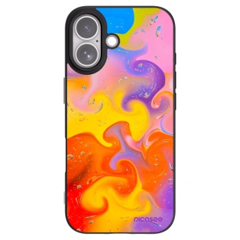 Picasee silikonski črni ovitek za Apple iPhone 17 - Bubbles