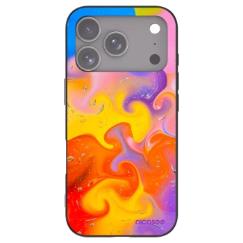 Picasee silikonski črni ovitek za Apple iPhone 17 Pro - Bubbles