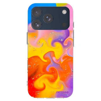 Picasee silikonski prozorni ovitek za Apple iPhone 17 Pro - Bubbles