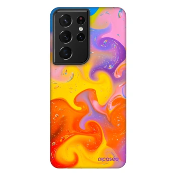 Picasee Fashion Case za Samsung Galaxy S21 Ultra 5G G998B - Bubbles