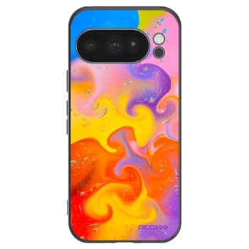 Picasee silikonski črni ovitek za Google Pixel 10 Pro - Bubbles