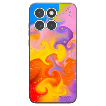 Picasee silikonski črni ovitek za Motorola Edge 70 Fusion - Bubbles