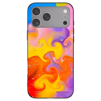 Picasee silikonski črni ovitek za Apple iPhone 18 Pro Max - Bubbles