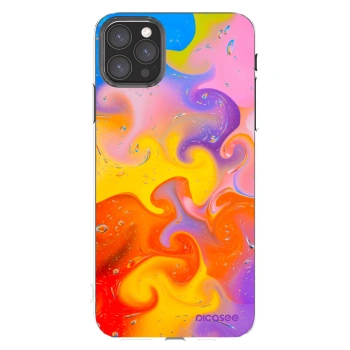 Picasee silikonski prozorni ovitek za Apple iPhone 11 Pro Max - Bubbles