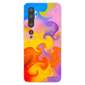 Picasee silikonski prozorni ovitek za Xiaomi Mi Note 10 (Pro) - Bubbles