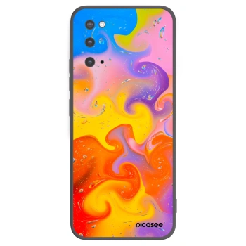 Picasee silikonski črni ovitek za Samsung Galaxy S20 G980F - Bubbles