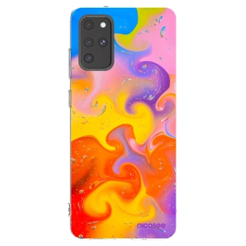 Picasee silikonski prozorni ovitek za Samsung Galaxy S20+ G985F - Bubbles