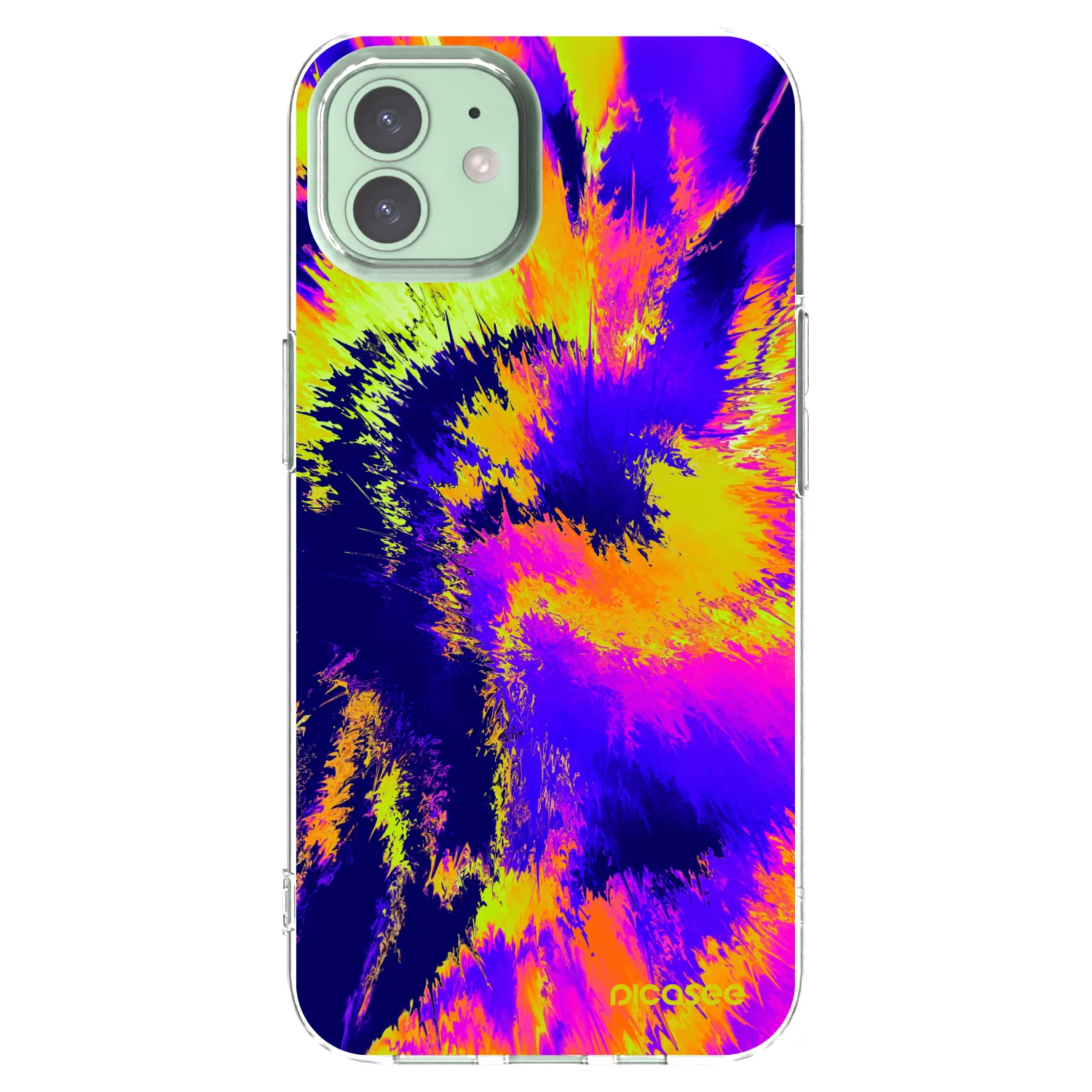 Picasee silikonski prozorni ovitek za Apple iPhone 12 - Burn