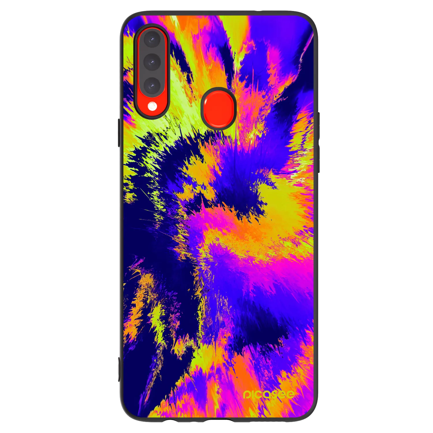 Picasee silikonski črni ovitek za Samsung Galaxy A20s - Burn