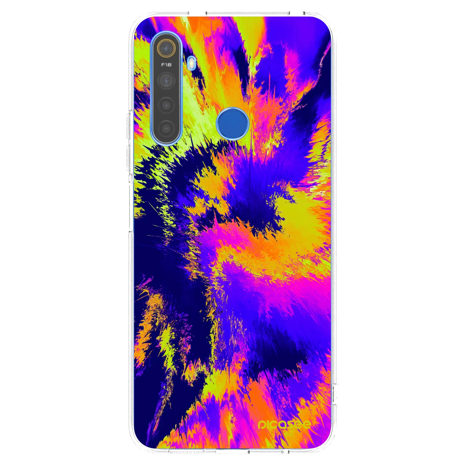 Picasee silikonski prozorni ovitek za Realme 5 - Burn