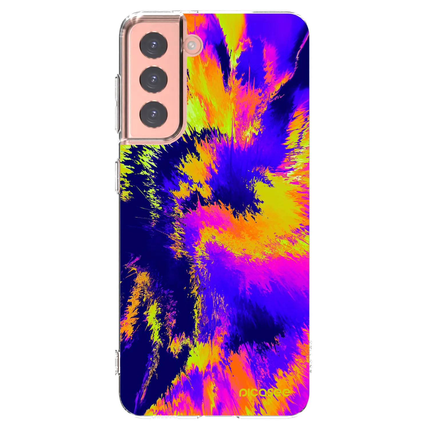 Picasee silikonski prozorni ovitek za Samsung Galaxy S21 5G G991B - Burn