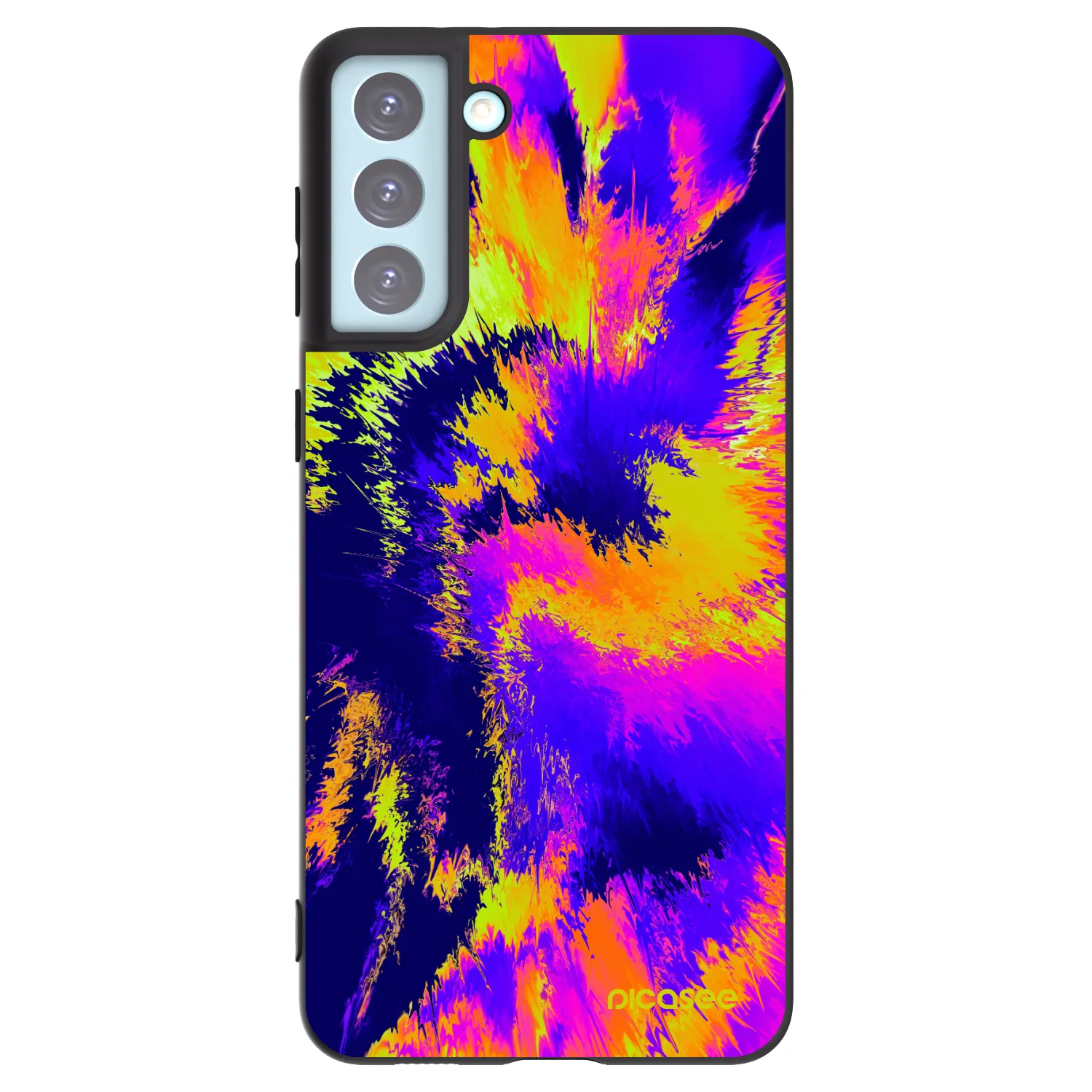 Picasee silikonski črni ovitek za Samsung Galaxy S21+ 5G G996F - Burn