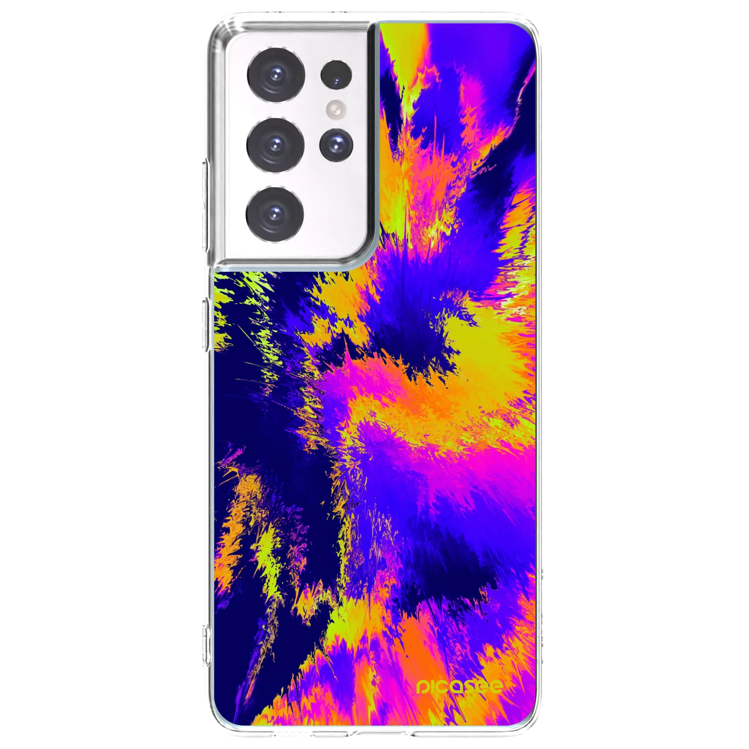 Picasee silikonski prozorni ovitek za Samsung Galaxy S21 Ultra 5G G998B - Burn