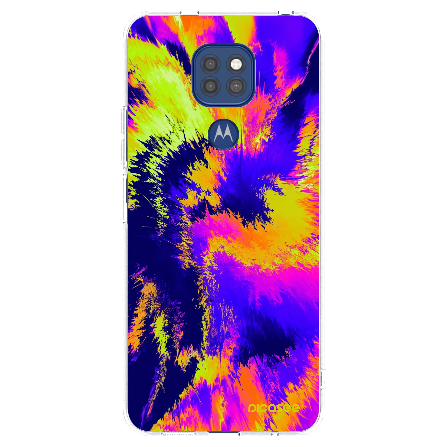 Picasee silikonski prozorni ovitek za Motorola Moto G9 Play - Burn