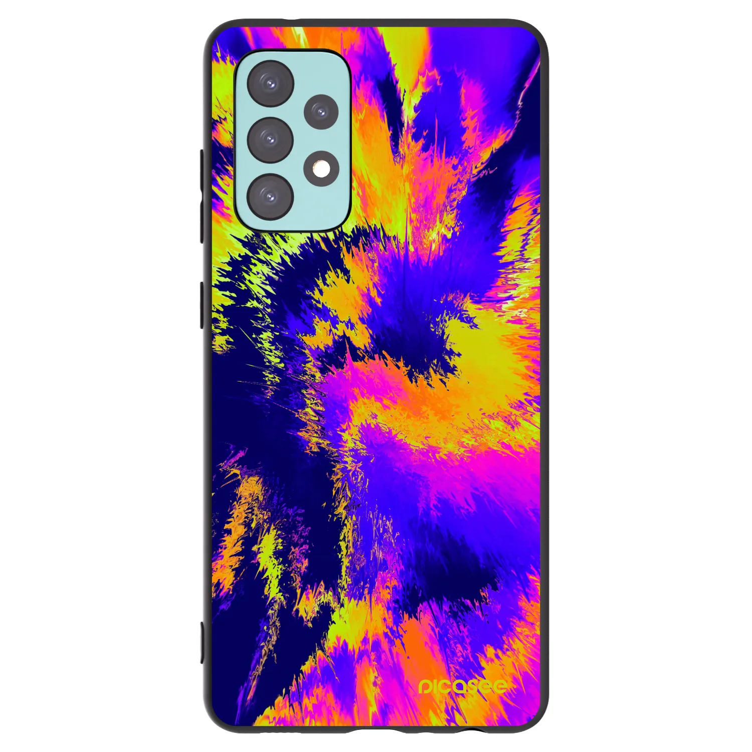 Picasee silikonski črni ovitek za Samsung Galaxy A72 A725F - Burn