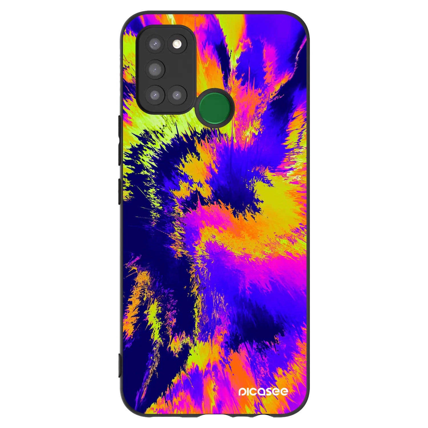 Picasee silikonski črni ovitek za Realme 7i - Burn