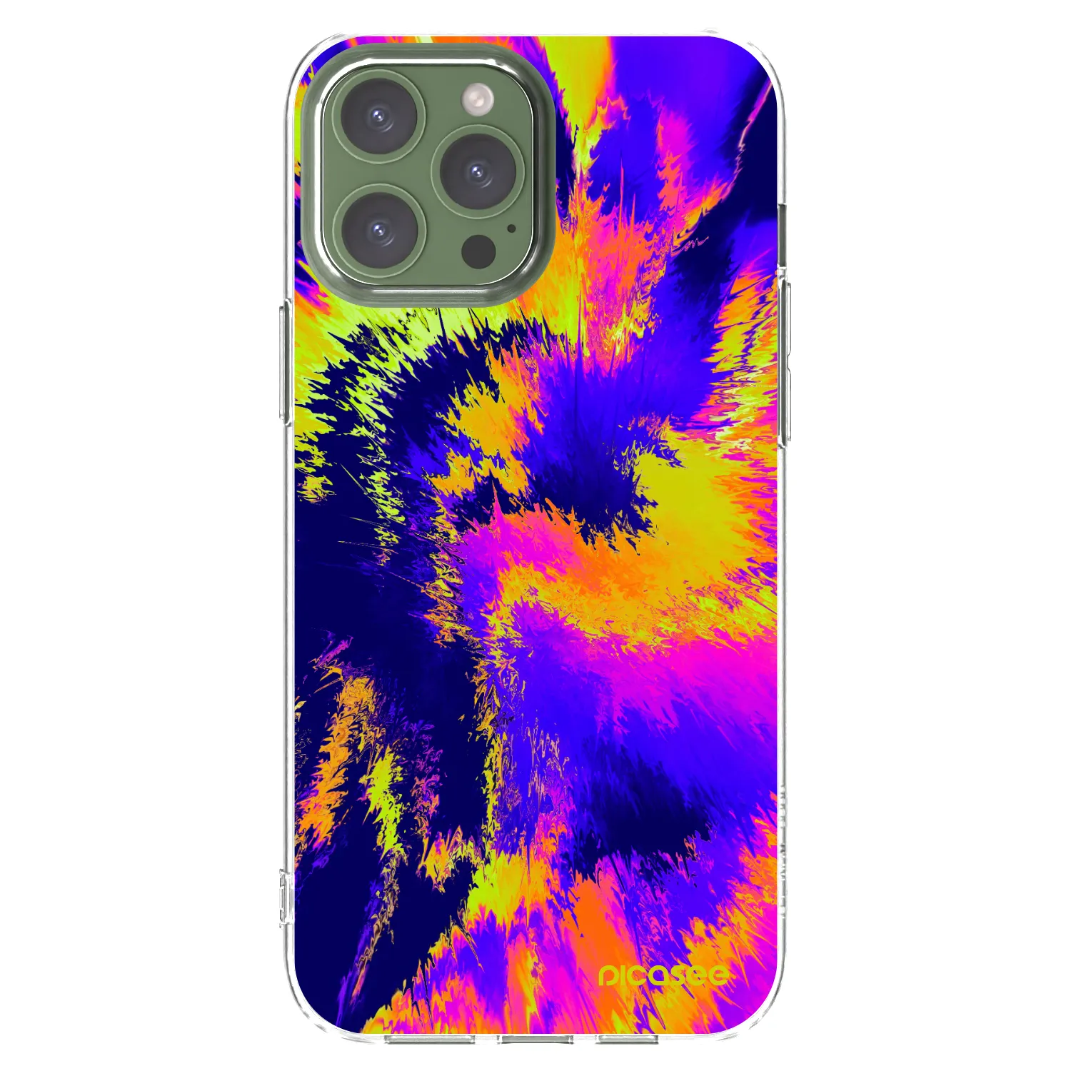Picasee silikonski prozorni ovitek za Apple iPhone 13 Pro Max - Burn