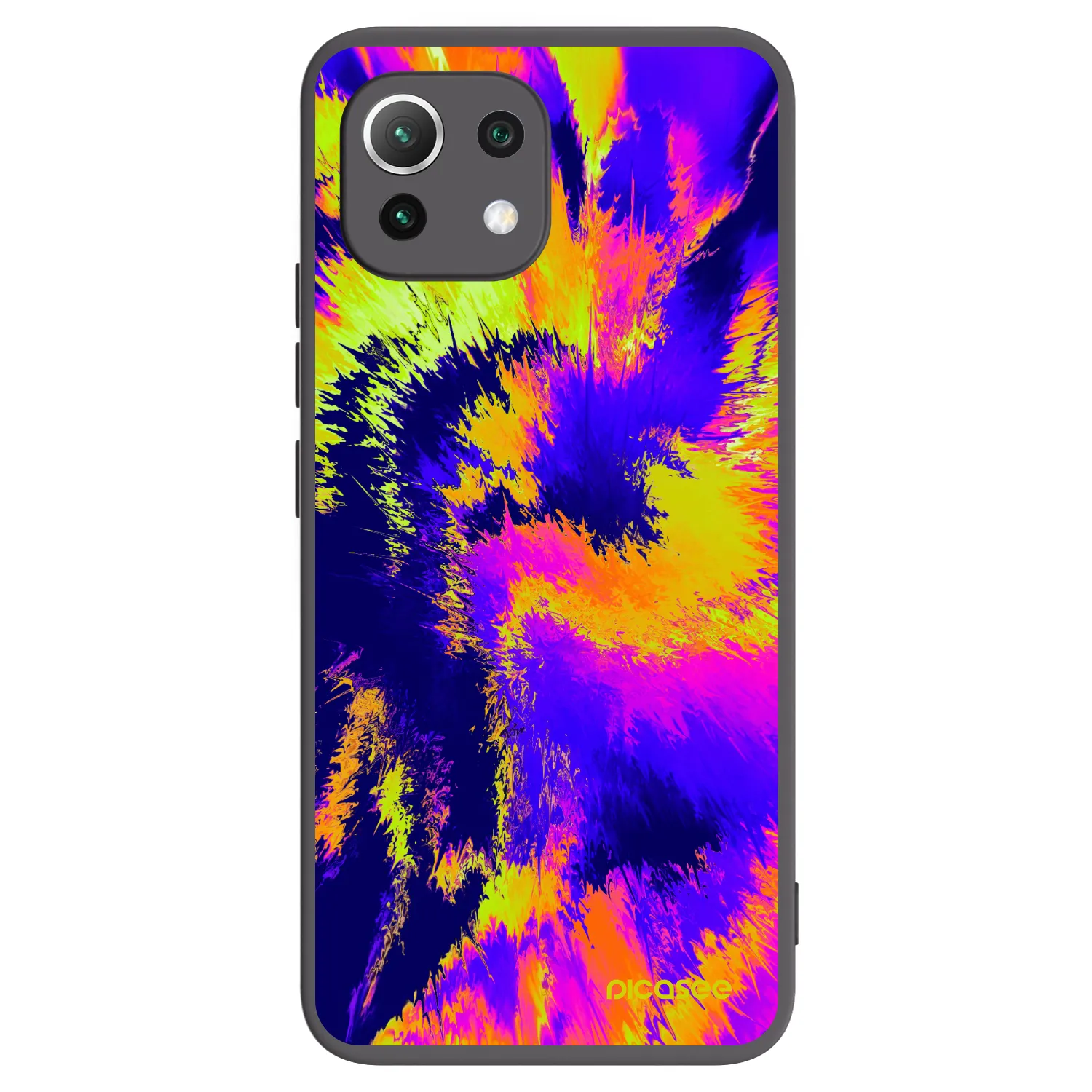 Picasee silikonski črni ovitek za Xiaomi 11 Lite 5G NE - Burn