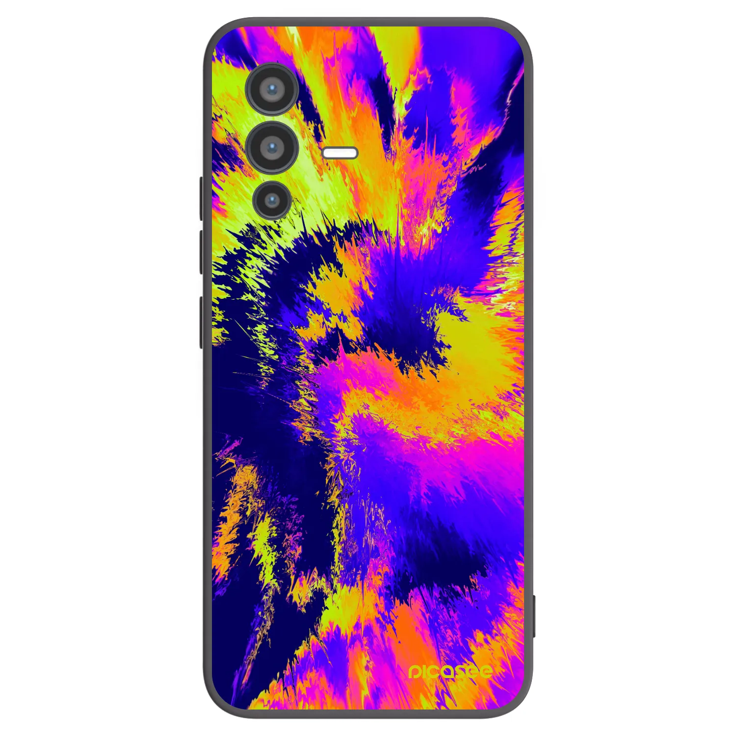 Picasee silikonski črni ovitek za Vivo V23 5G - Burn