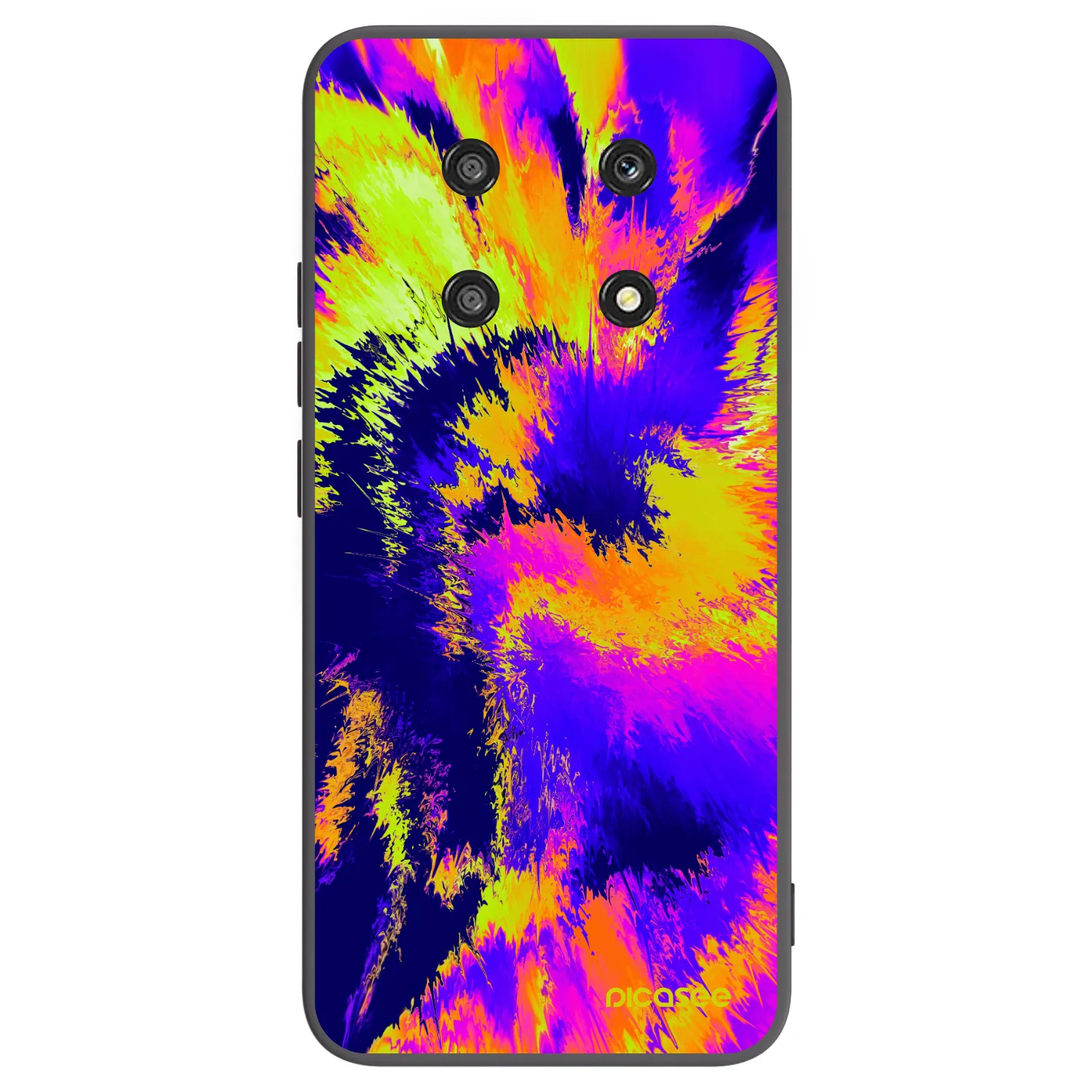 Picasee silikonski črni ovitek za Honor Magic4 Lite 5G - Burn